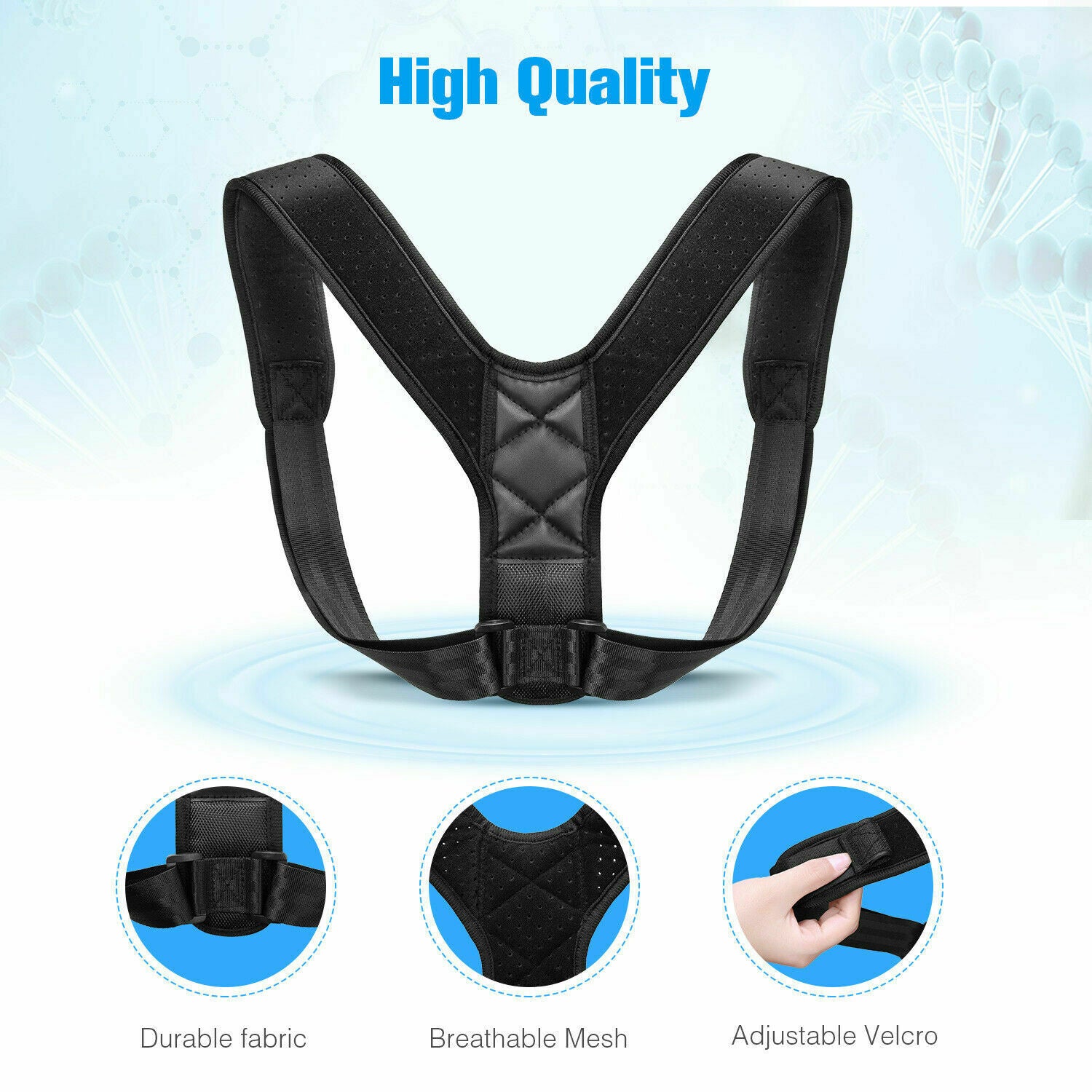 Posture Corrector for Men and Women- Upper Back Brace with
