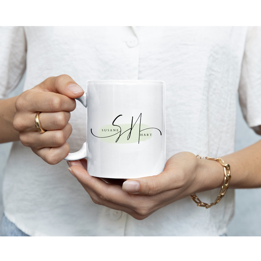 Monogram Mug Personalized 11 oz or 15 Oz  Mug , Custom Name Mug, Bridesmaid Mug