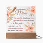 To my Beautiful Mom, Square Acrylic Plaque, Mother's Day gift, Gift For Mom, Birthday Gift for Mom, Gift for her,