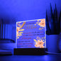 To my Beautiful Mom, Square Acrylic Plaque, Mother's Day gift, Gift For Mom, Birthday Gift for Mom, Gift for her,