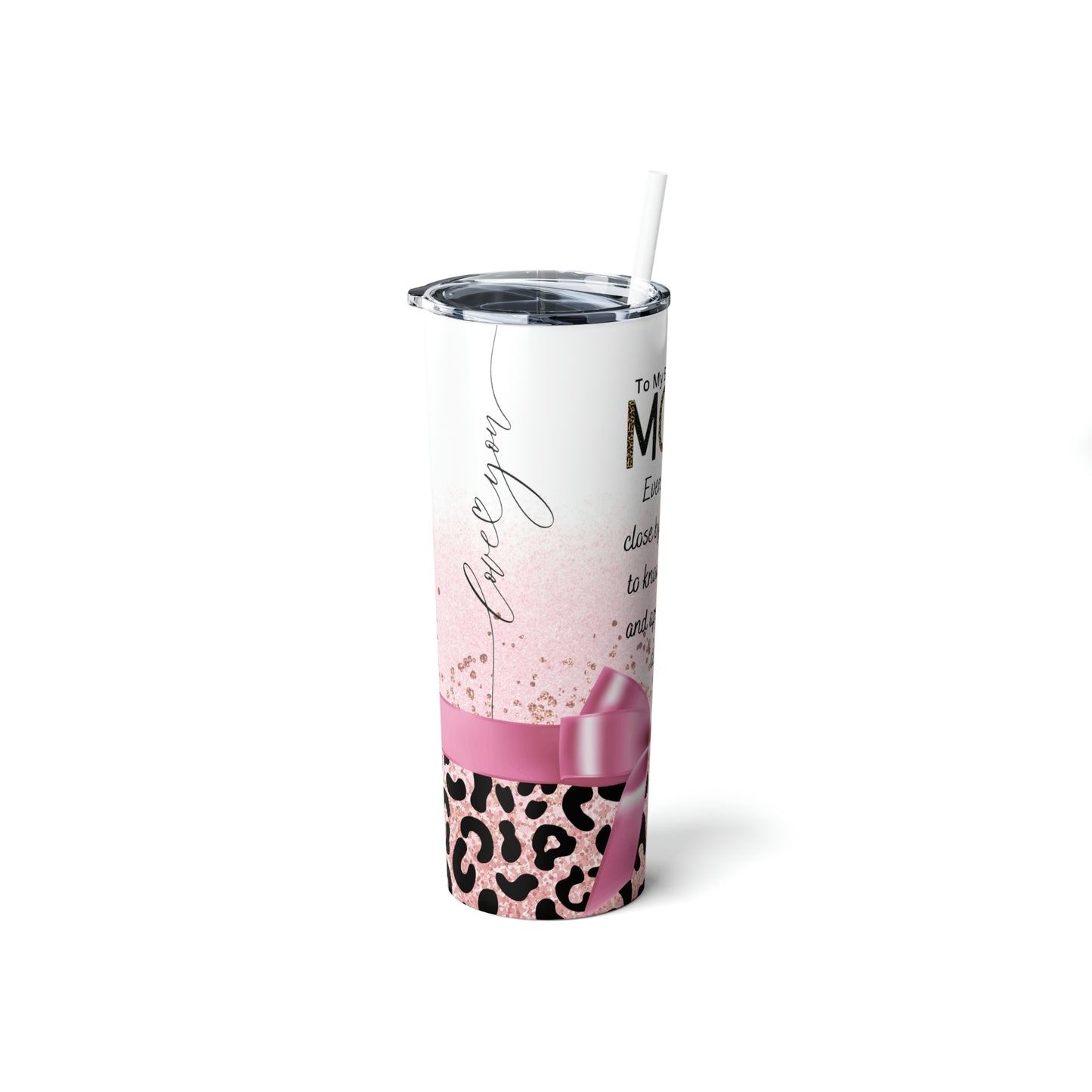 Mom Rose Gold Steel Tumbler 20oz