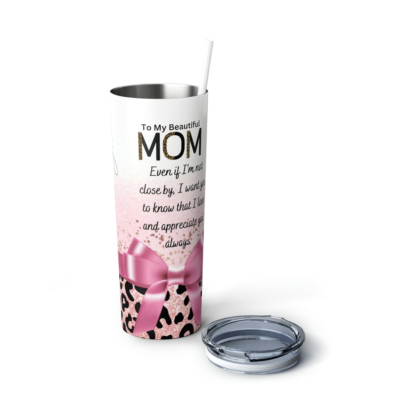 Mom Rose Gold Steel Tumbler 20oz