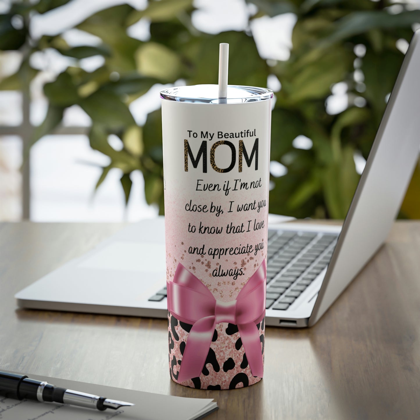 Mom Rose Gold Steel Tumbler 20oz