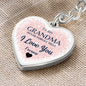 To my Grandma, Heart Keychain