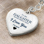 To my Daughter, Heart Keychain