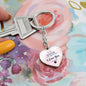 To my Sister, Heart Keychain
