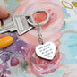 Heart warming message for your love one, Keychain