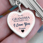 To my Grandma, Heart Keychain