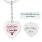 To my Grandma, Heart Keychain