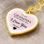 To my Grandma, Heart Keychain