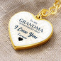 To my Grandma, Heart Keychain
