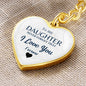 To my Daughter, Heart Keychain