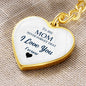 To my Mom, Heart Keychain