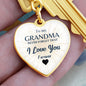 To my Grandma, Heart Keychain