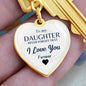 To my Daughter, Heart Keychain