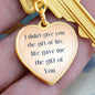 Heart warming message for your love one, Keychain