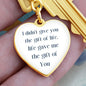 Heart warming message for your love one, Keychain