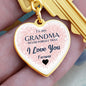 To my Grandma, Heart Keychain