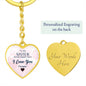 To my Sister, Heart Keychain