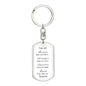 Customizable Braver, Stronger, Smarter, Loved, Keychain