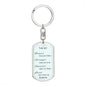 Customizable Braver, smarter, stronger, loved, Keychain