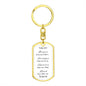 Customizable Braver, Stronger, Smarter, Loved, Keychain