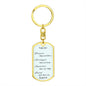 Customizable Braver, smarter, stronger, loved, Keychain