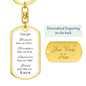 Customizable Braver, Stronger, Smarter, Loved, Keychain