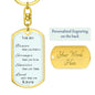 Customizable Braver, smarter, stronger, loved, Keychain