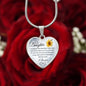 To my Beautiful Daughter, Heart Necklace, With engraving option.