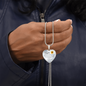 To my Beautiful Daughter, Heart Necklace, With engraving option.