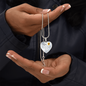 To my Beautiful Daughter, Heart Necklace, With engraving option.
