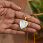 To my Beautiful Daughter, Heart Necklace, With engraving option.