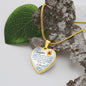 To my Beautiful Daughter, Heart Necklace, With engraving option.