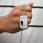 To My Son Dog Tag from Dad