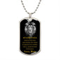 Encouraging Military Dog Tag from Mom