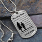 To my Son Dog Tag from Mom