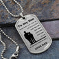 To My Son Dog Tag from Dad
