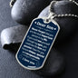 Dog Tag for my Son, Necklace for my Son,