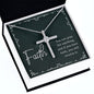 Faith Necklace, Special gift for daughter, Mother, Fiance, Girlfriend, Friend, Grandmother, Best friend, God-mother,