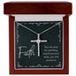 Faith Necklace, Special gift for daughter, Mother, Fiance, Girlfriend, Friend, Grandmother, Best friend, God-mother,