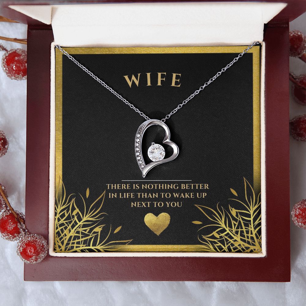 wife heart necklace, wife gift, necklace, special occasion, Personalized gifts