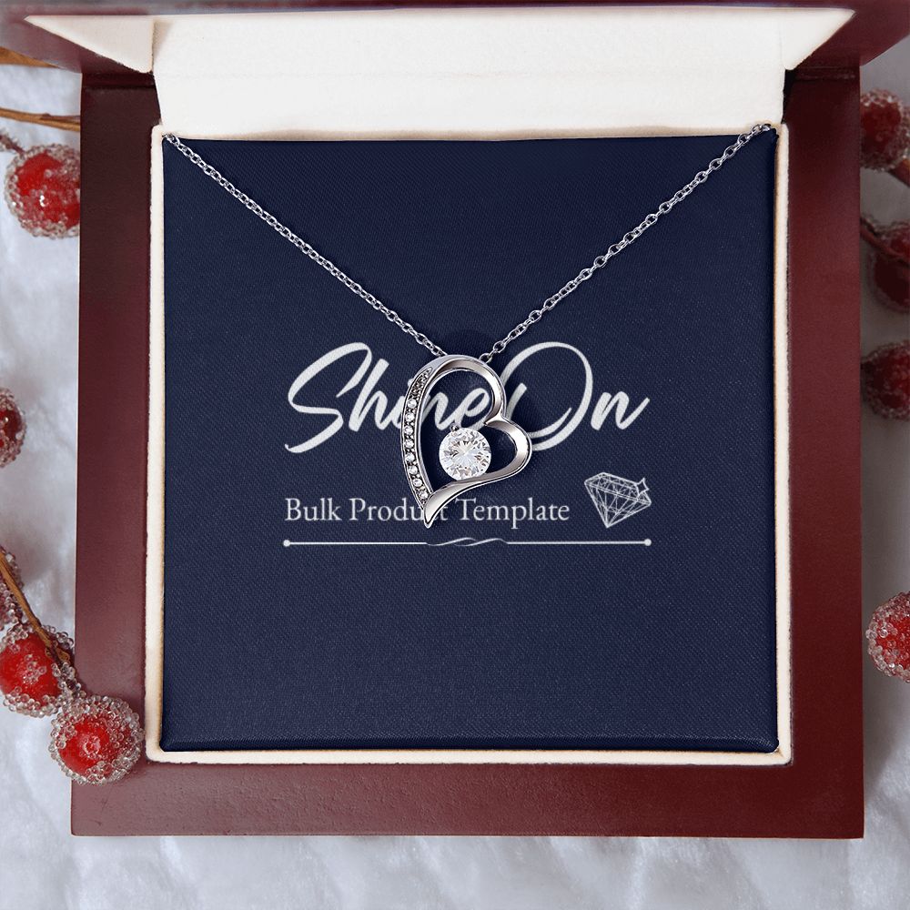 White Gold Forever Love Necklace