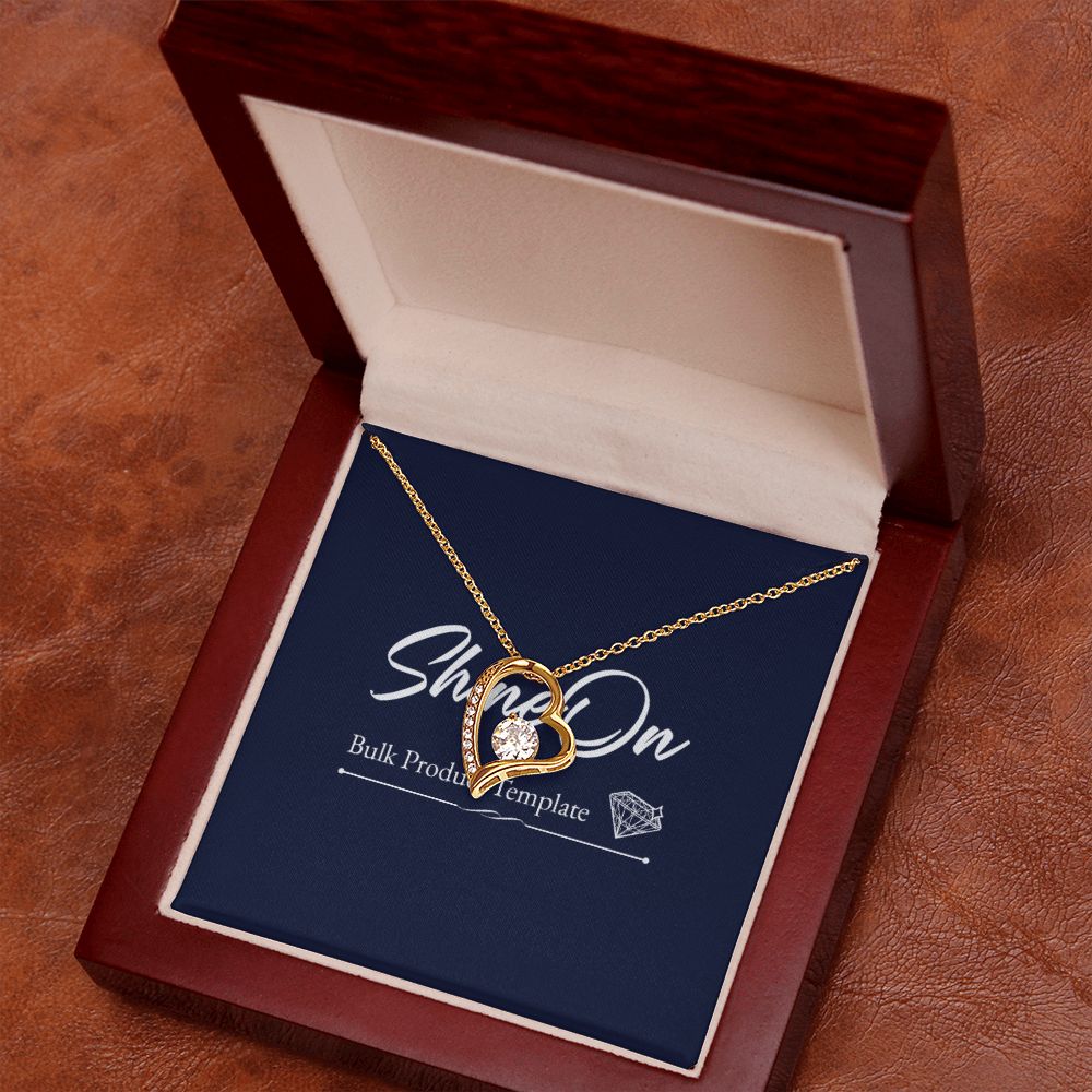 White Gold Forever Love Necklace