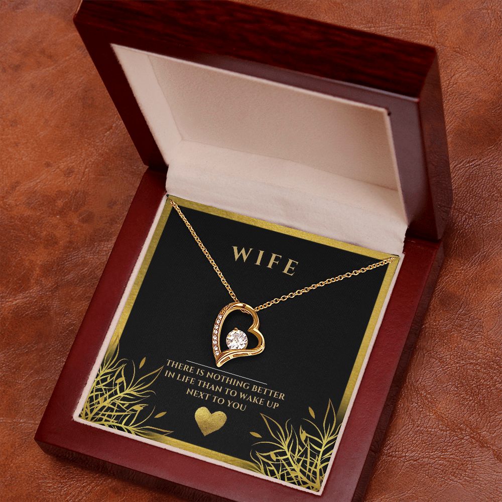 wife heart necklace, wife gift, necklace, special occasion, Personalized gifts