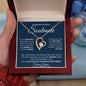 White Gold Love Necklace, Woman Necklace, gift for her, special gift, white gold, Soulmate