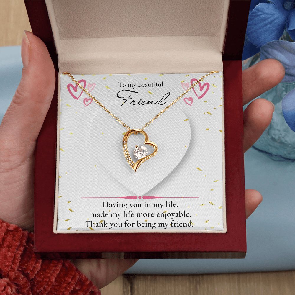 Forever love necklace, Friend necklace, Valentines day gift