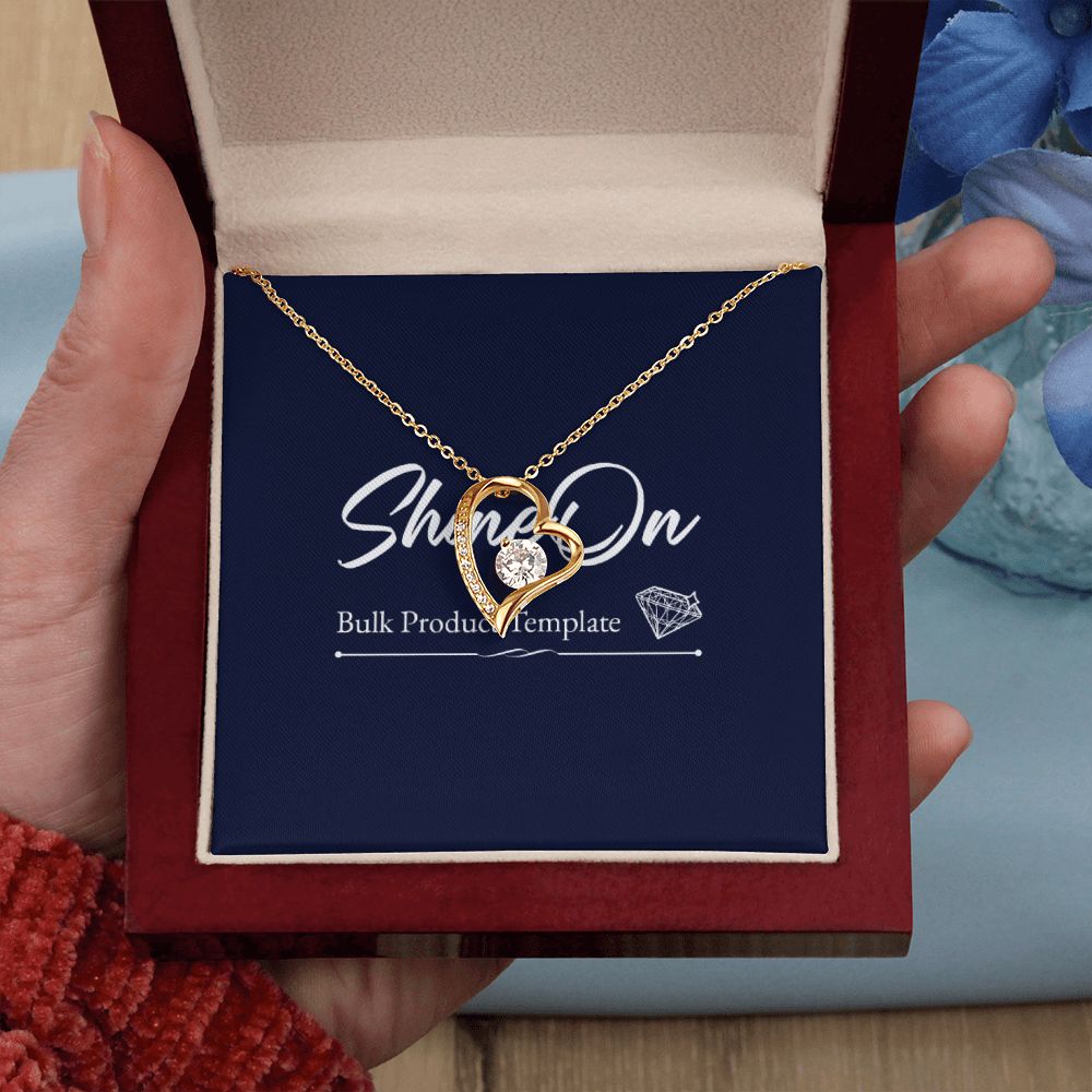 White Gold Forever Love Necklace