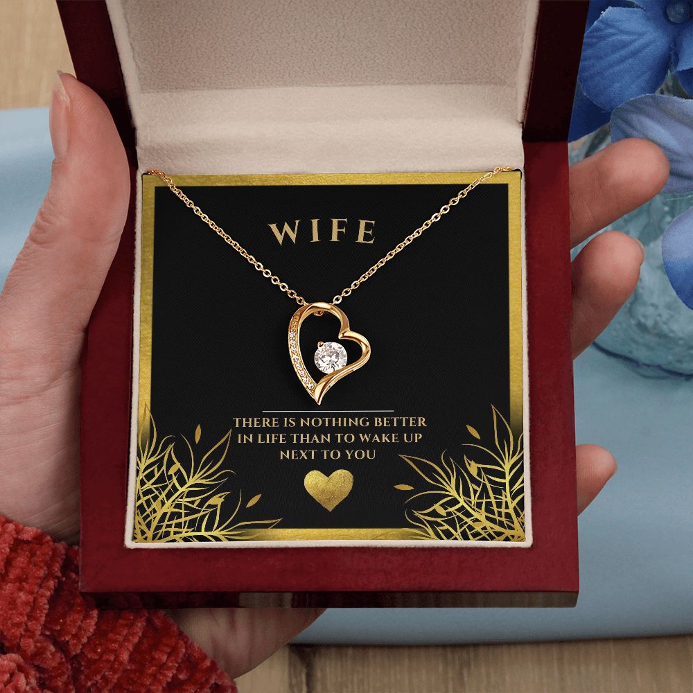 wife heart necklace, wife gift, necklace, special occasion, Personalized gifts