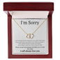 Everlasting Love Necklace for her, I'm sorry gift, sorry gift